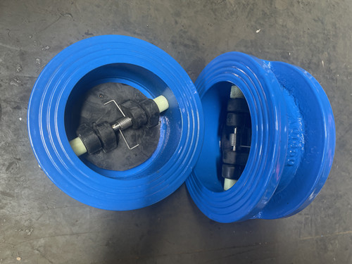 對夾式止回閥電鍍板HT200體EPDM座304軸